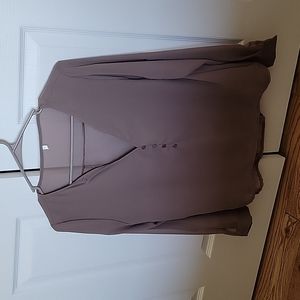 Taupe blouse size large